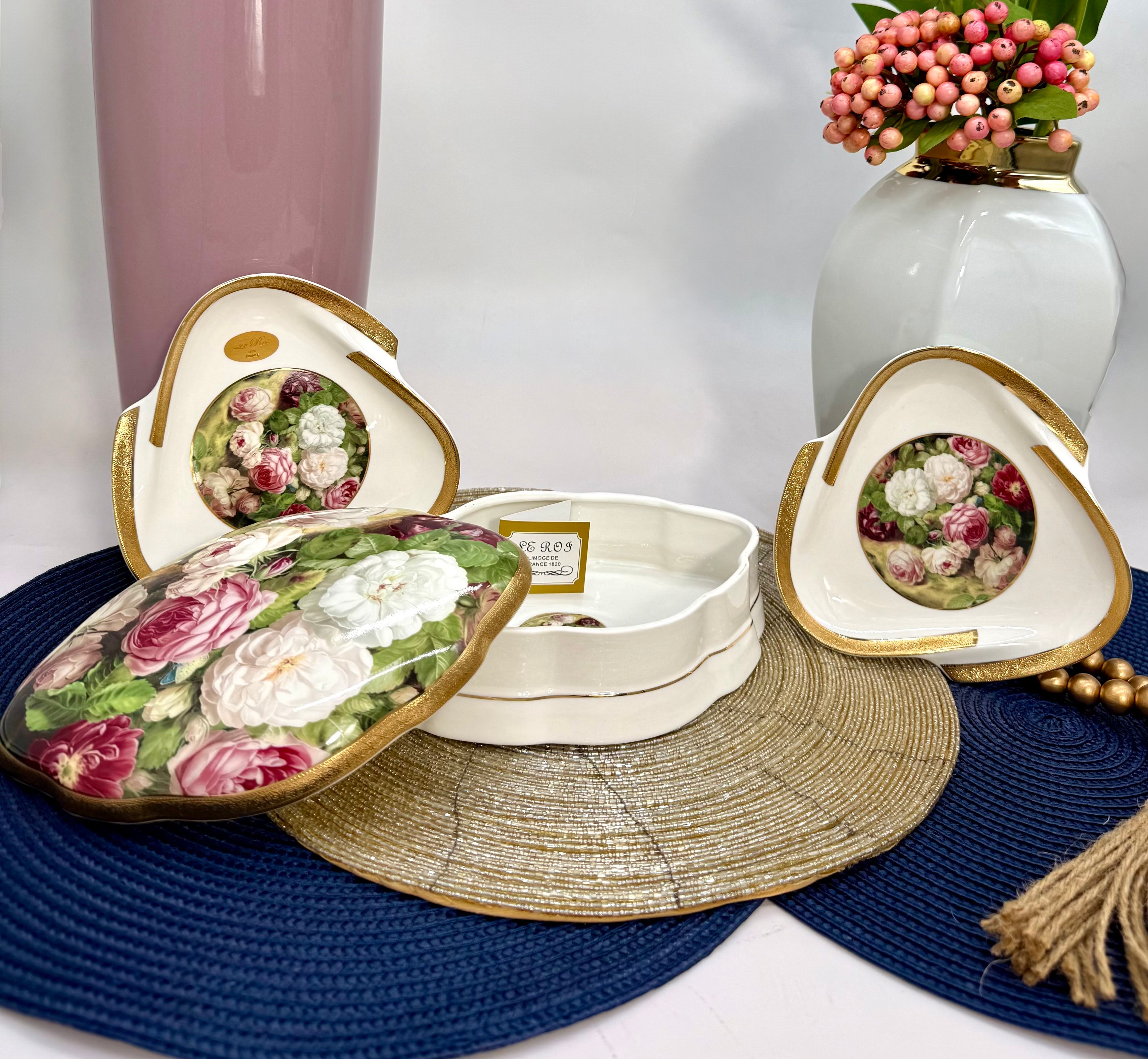 Limoges Serving Set (Box & 2 Plates)