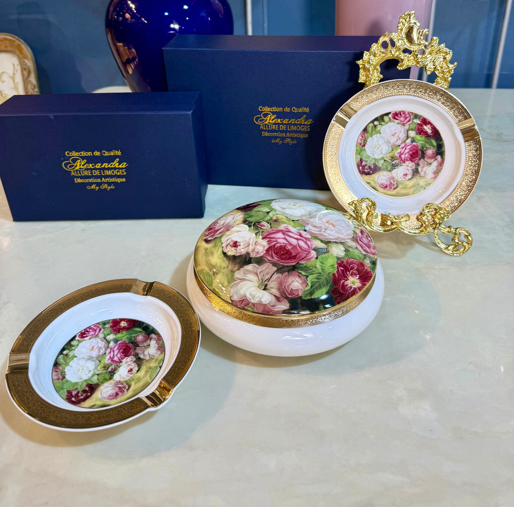 Limoges Serving Set (Box & 2 Plates)