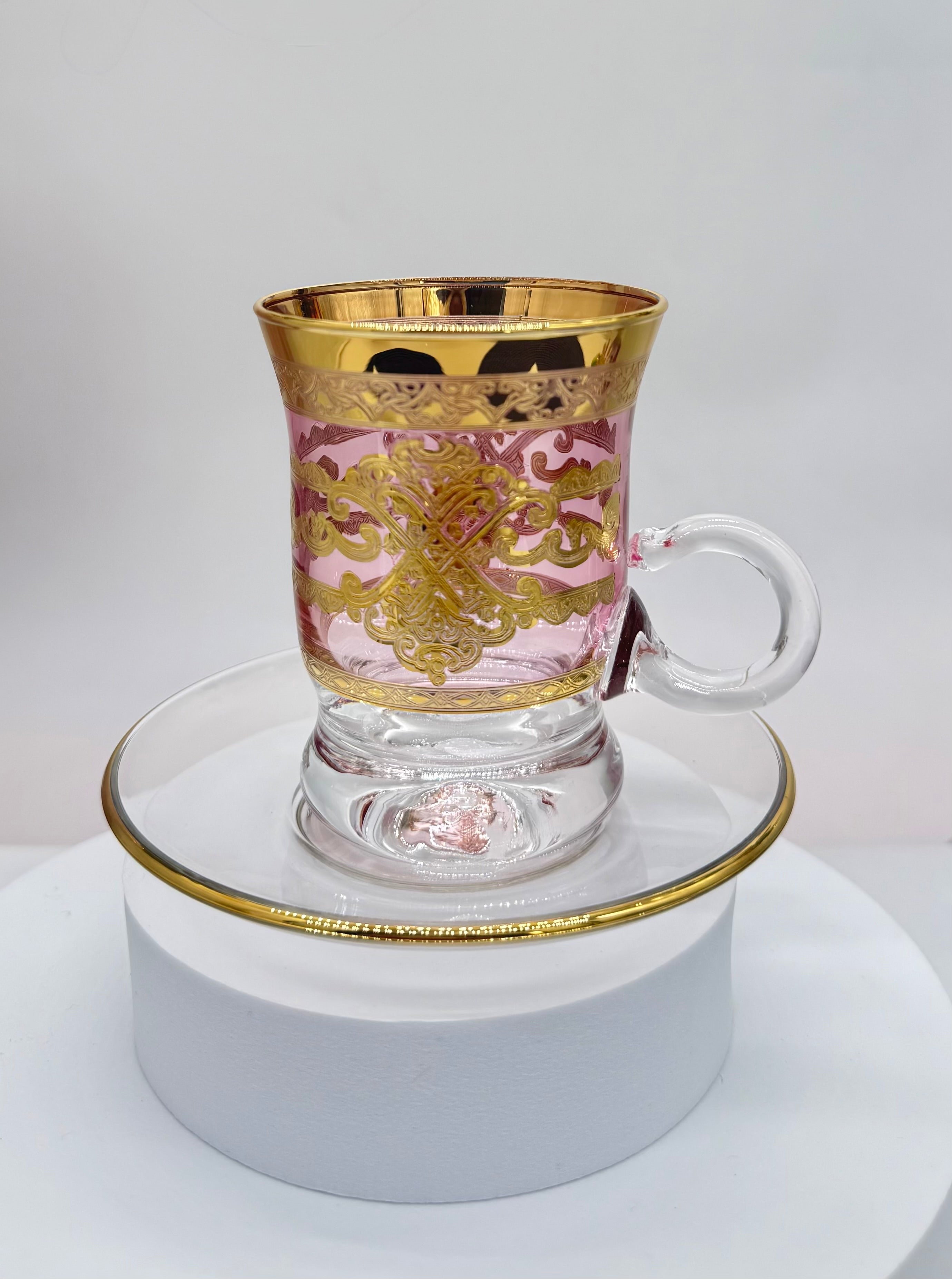 Combi Pink Tea Cups (6 Pieces)