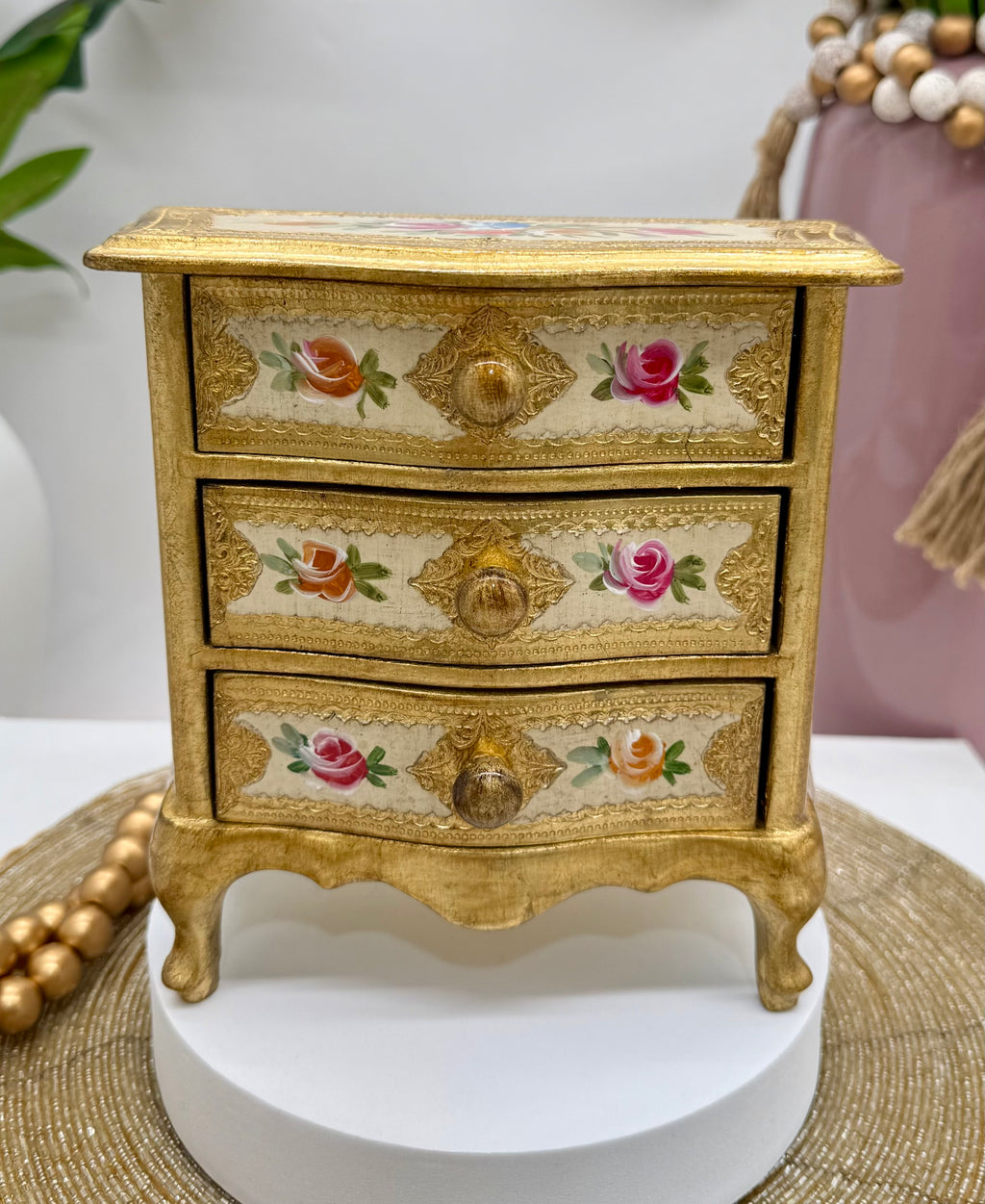 L&M Italian Wooden Jewelry Box