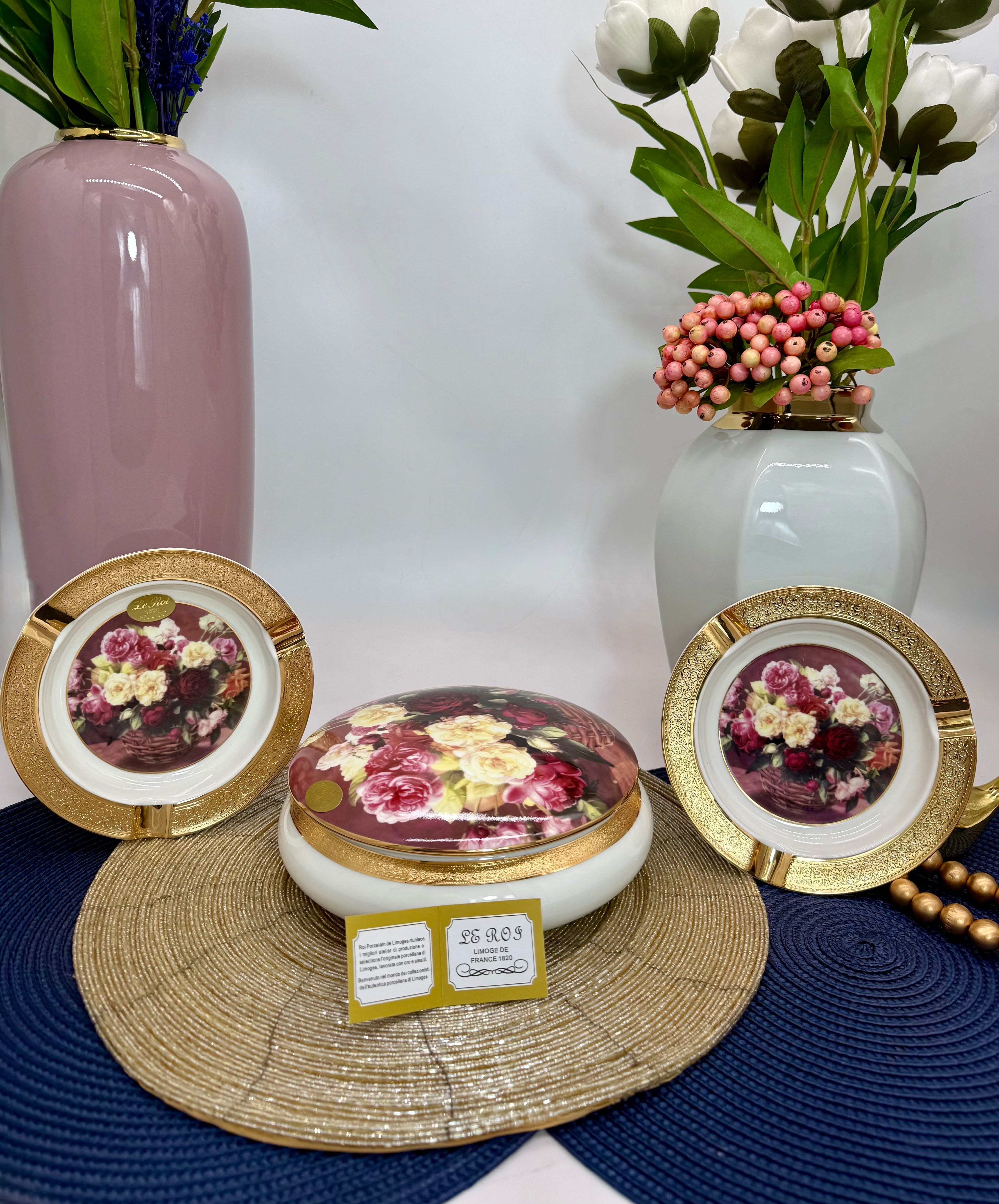 Limoges Serving Set (Box & 2 Plates)