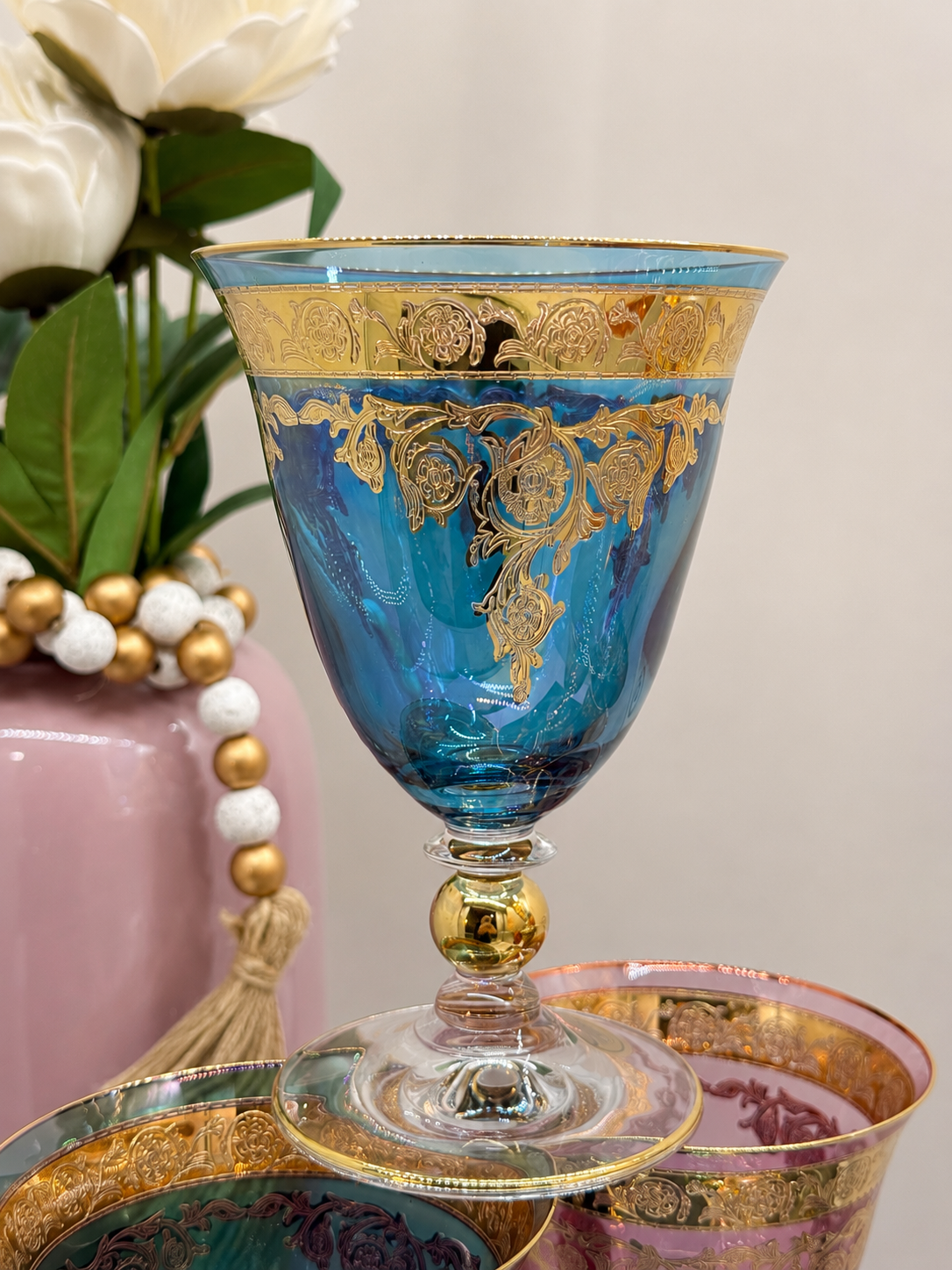 Combi Multicolor Glass Cups (6 Pieces)