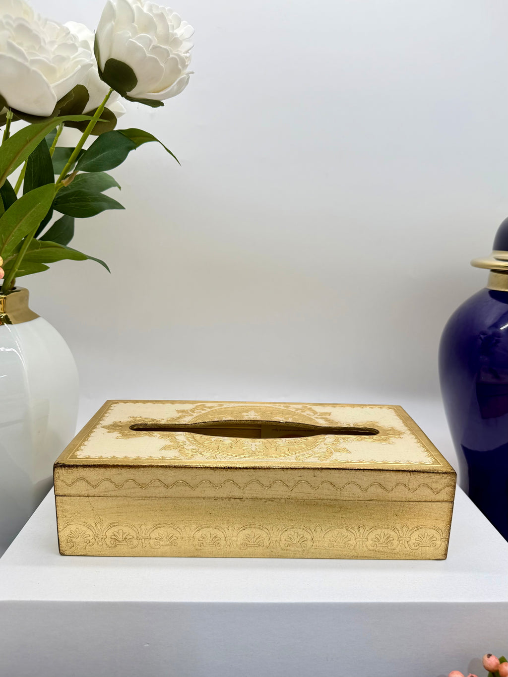 L&M Italian Wooden Tissue Box