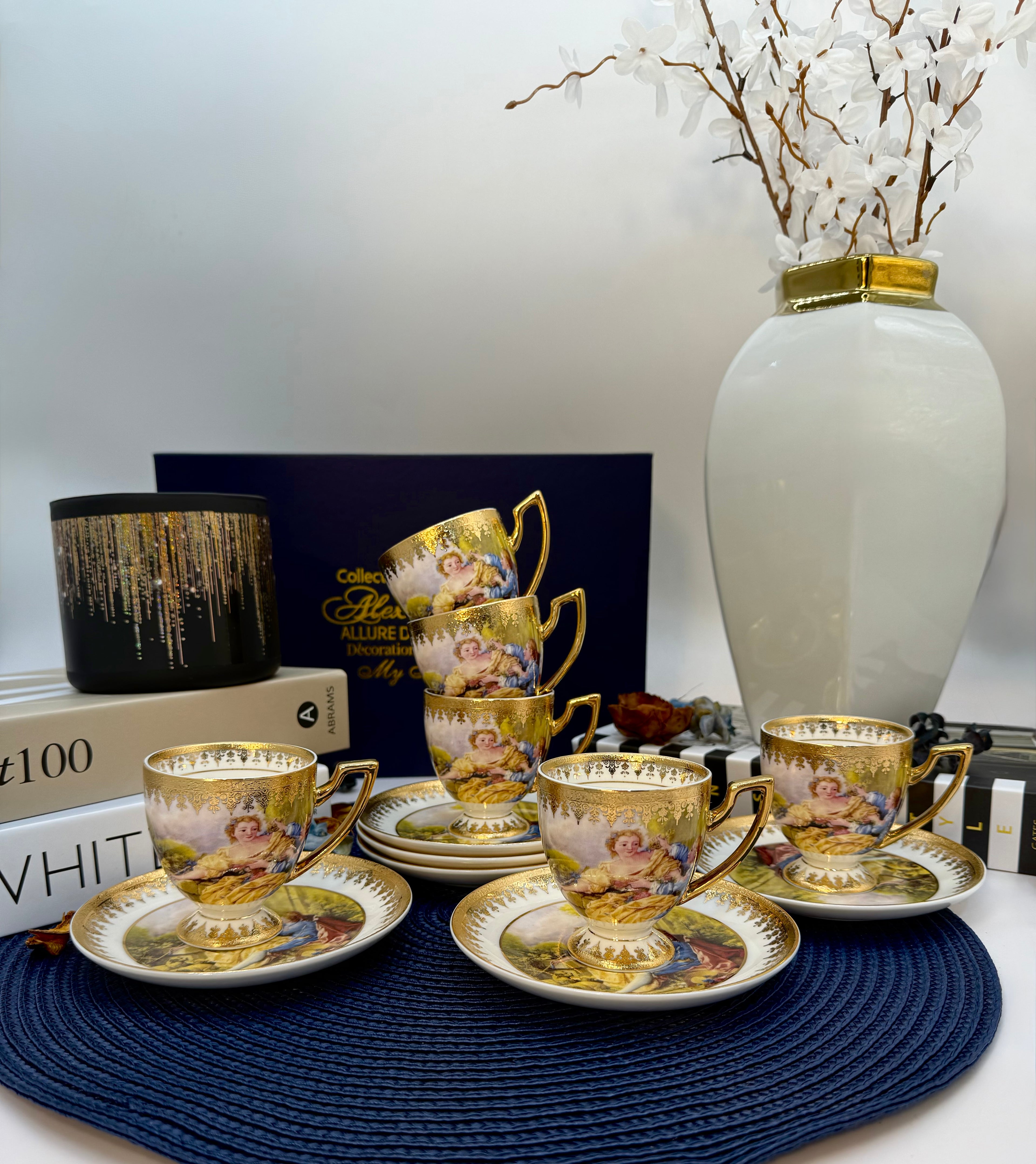 Limoges Romeo & Juliet Coffee Set (6 pieces)