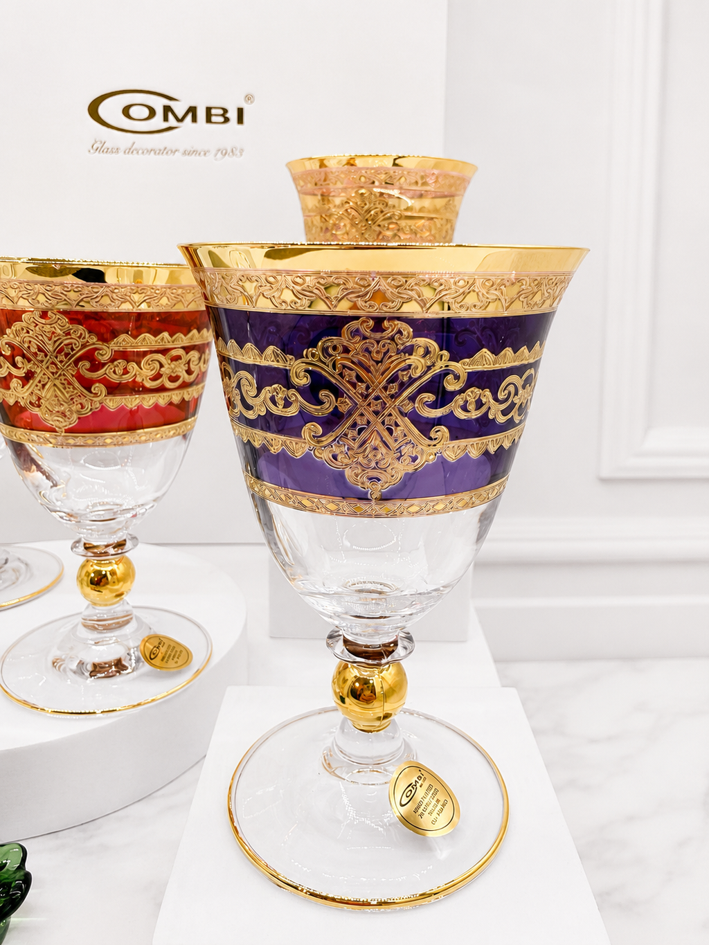 Combi Multicolor Glass Cups (6 Pieces)