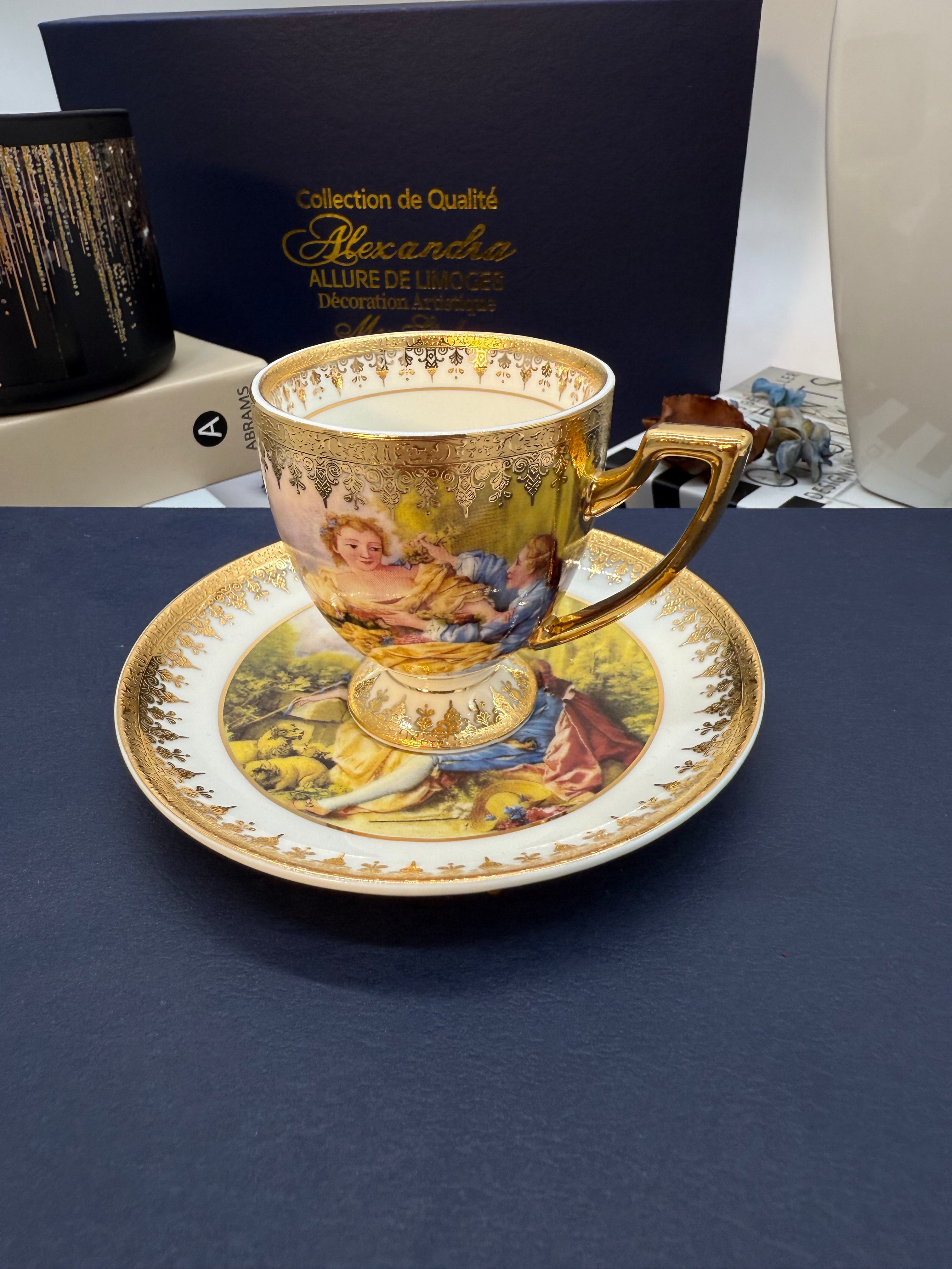 Limoges Romeo & Juliet Coffee Set (6 pieces)