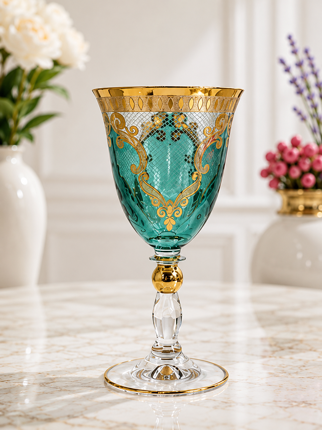 Combi Multicolor Glass Cups (6 Pieces)