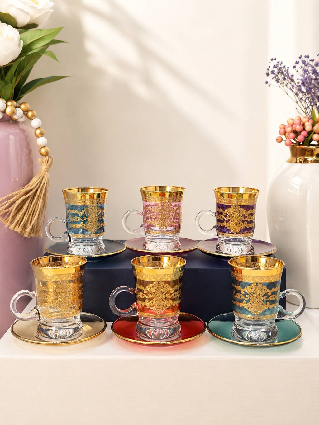 Combi Multicolor Tea Cups (6 Pieces)