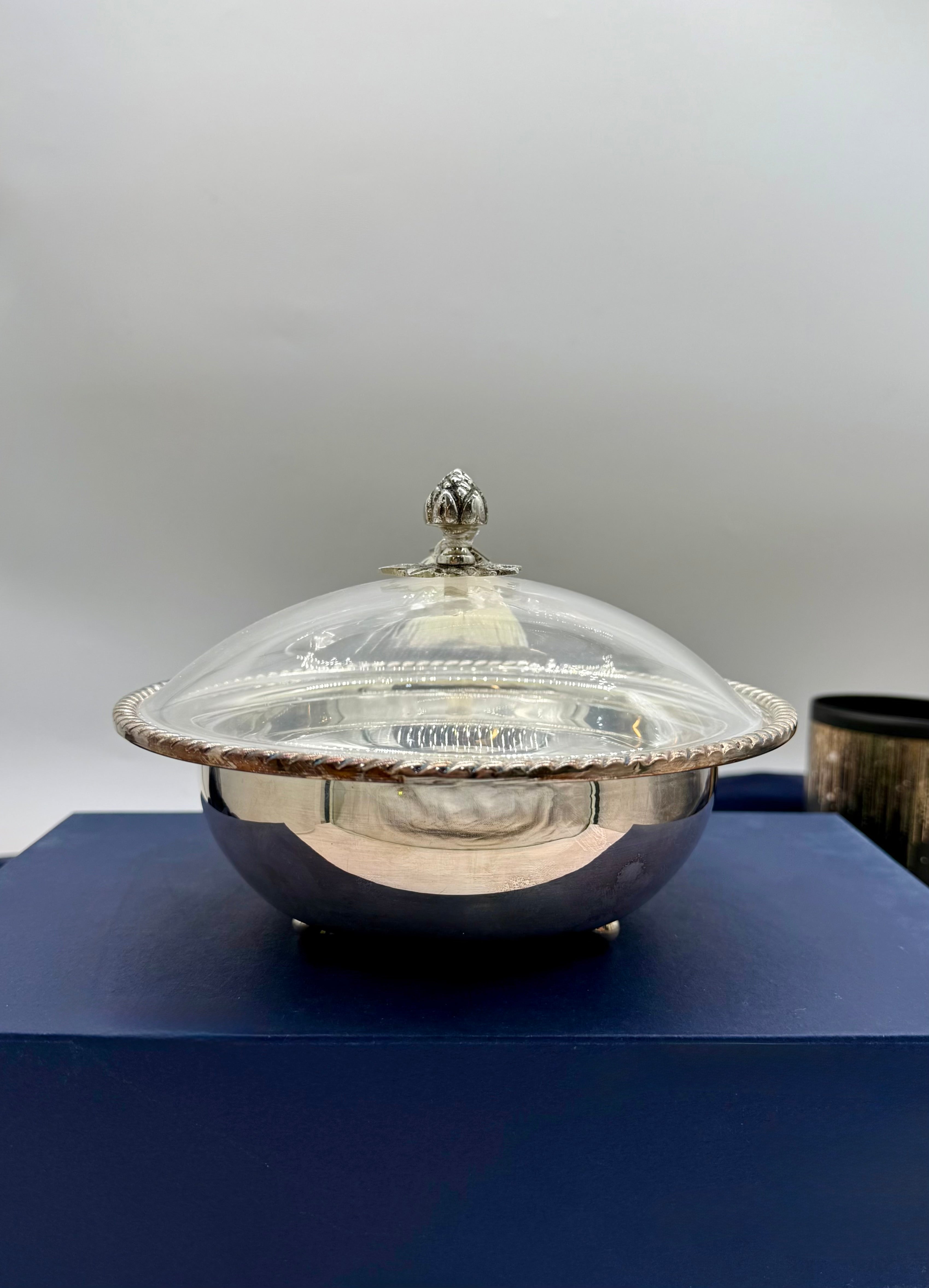 Silver Dates Milali with Lid (Small)