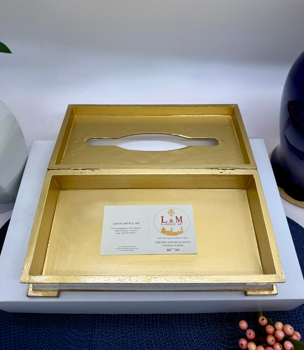 L&M Italian Wooden Tissue Box