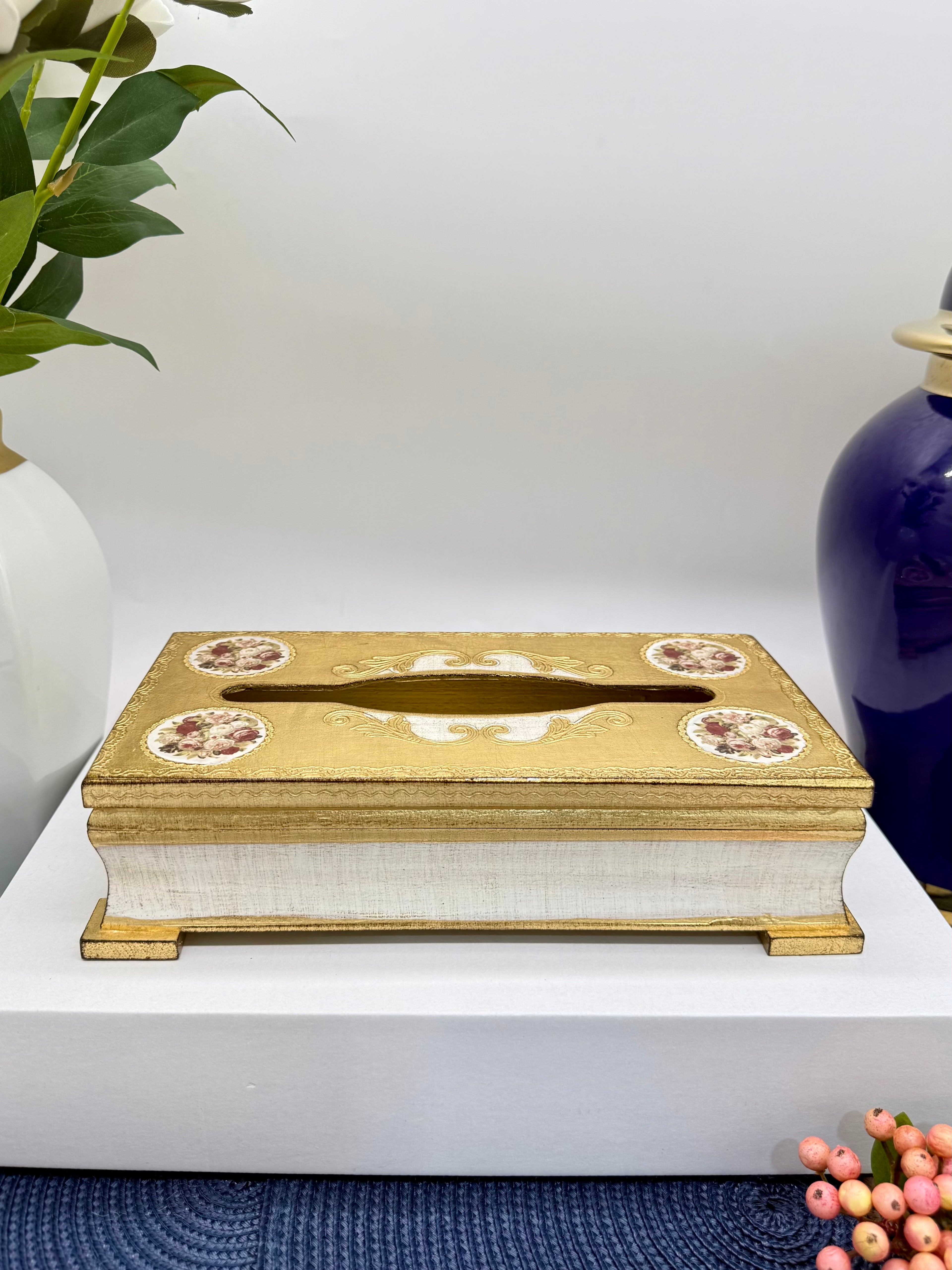 L&M Italian Wooden Tissue Box