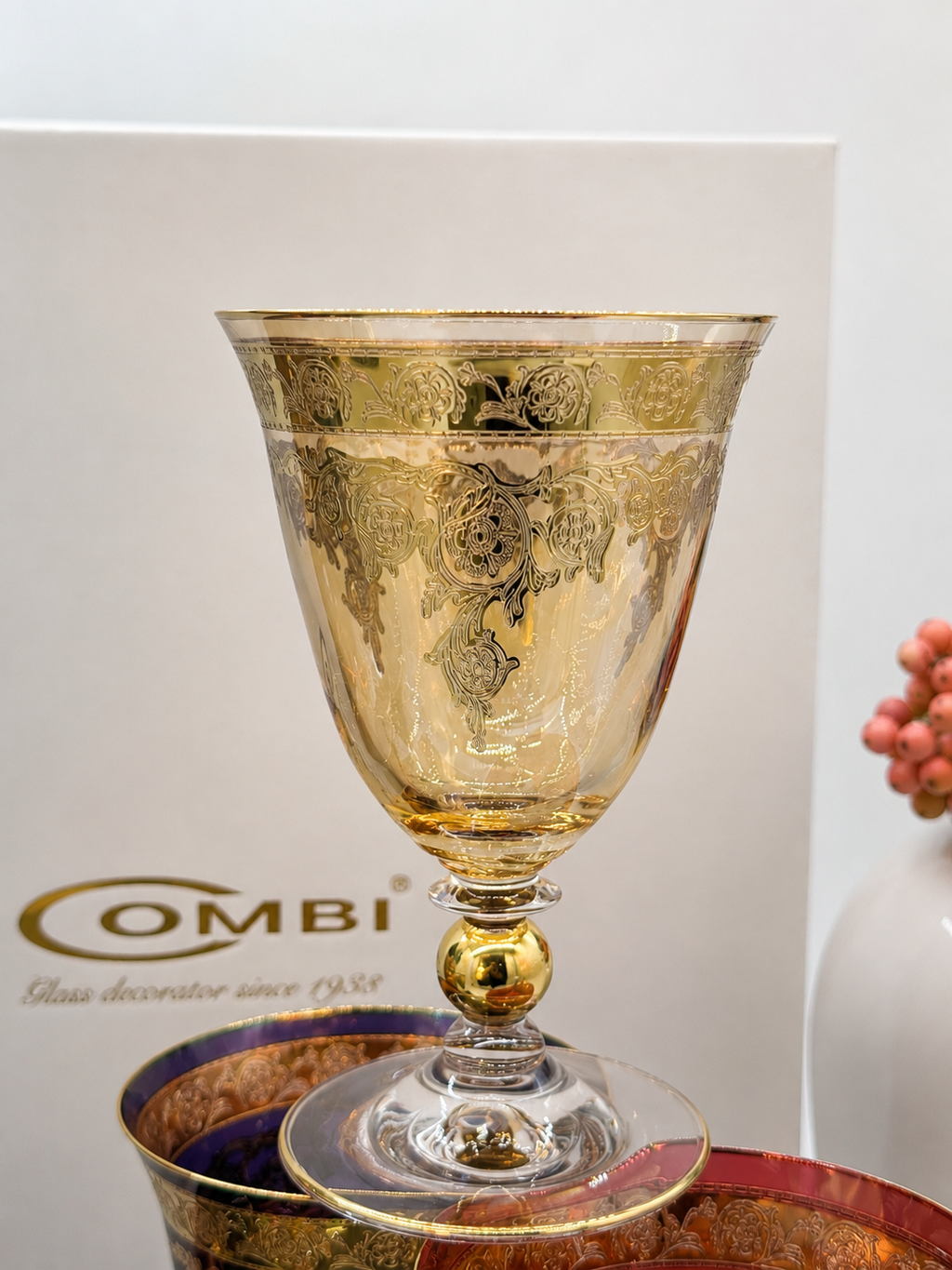 Combi Multicolor Glass Cups (6 Pieces)