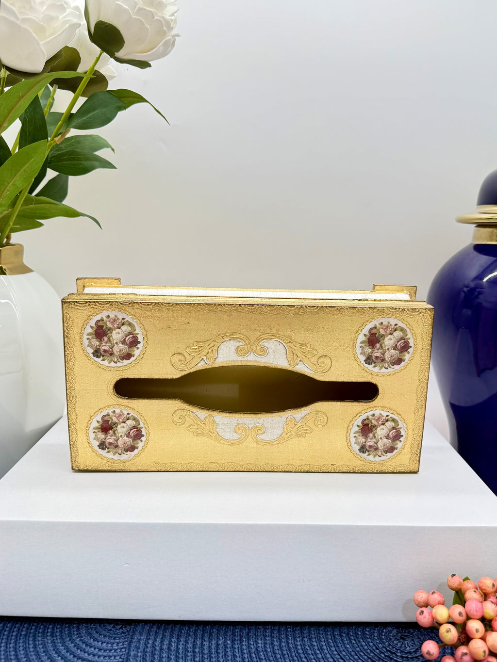L&M Italian Wooden Tissue Box