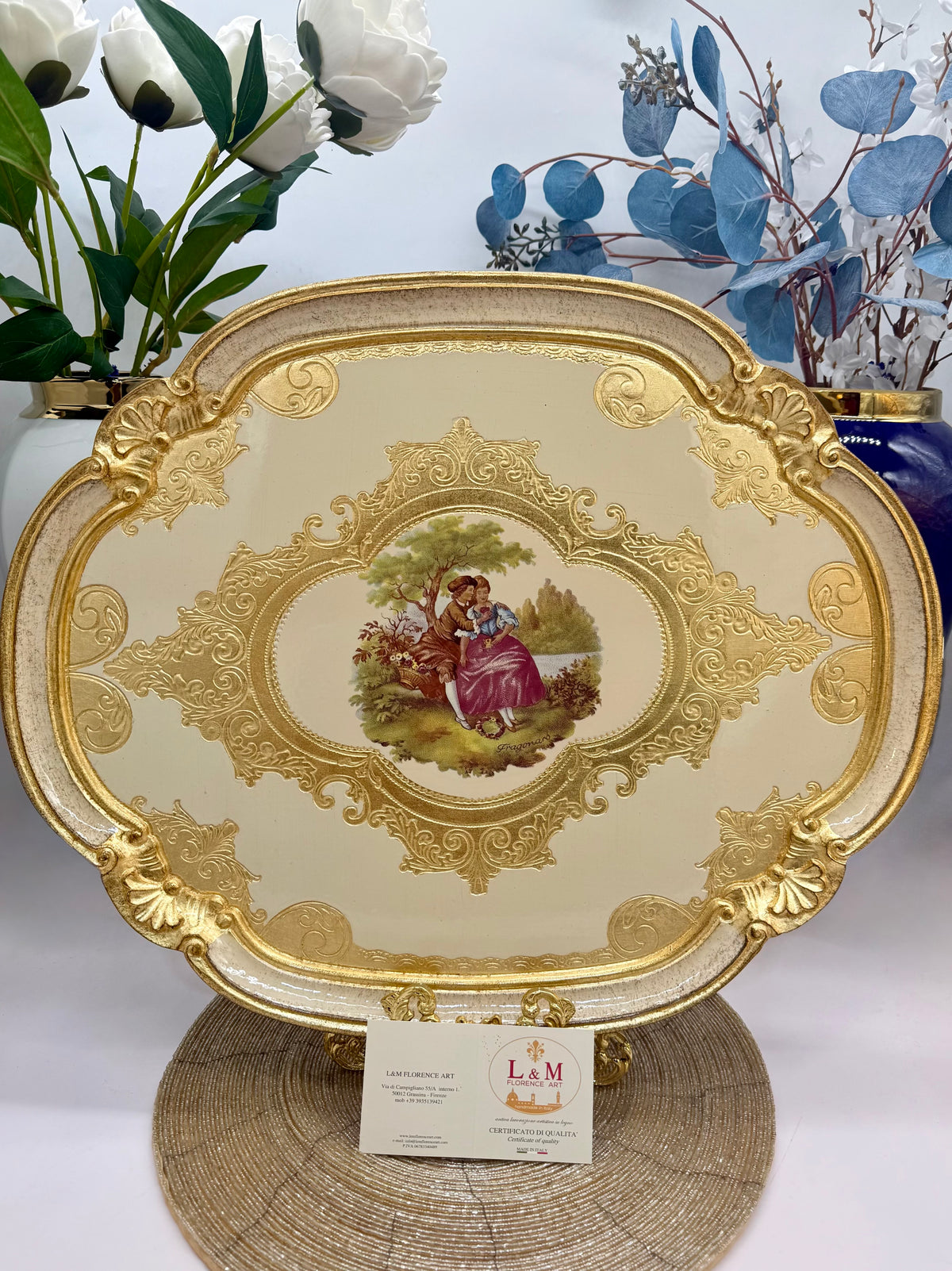 L&M Italian Wooden Tray