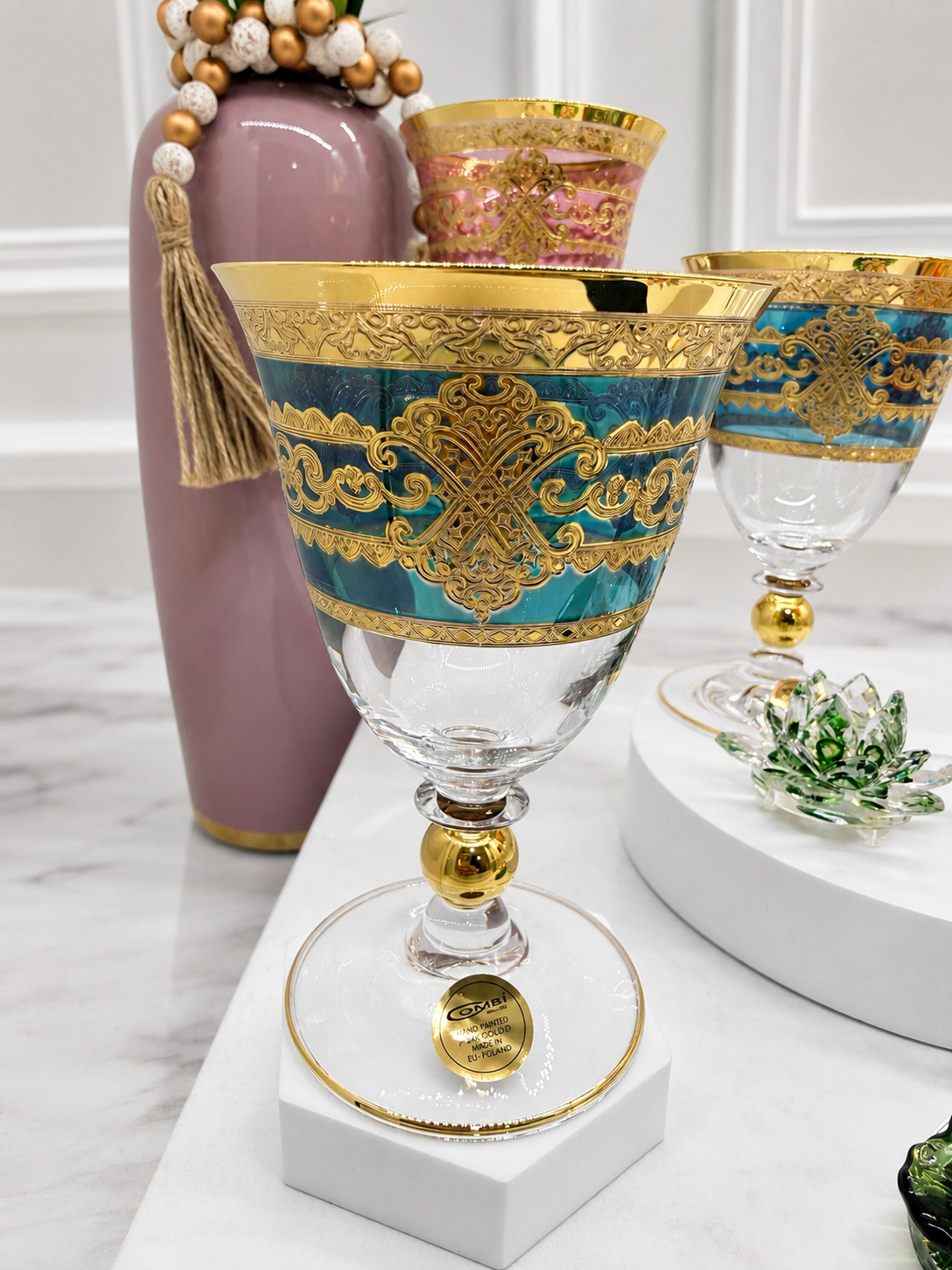 Combi Multicolor Glass Cups (6 Pieces)
