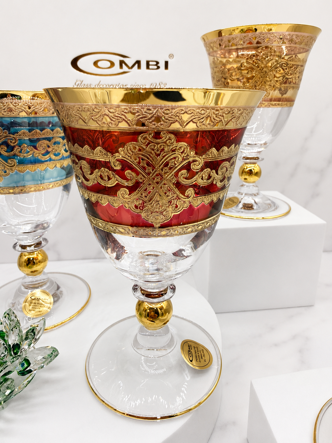 Combi Multicolor Glass Cups (6 Pieces)
