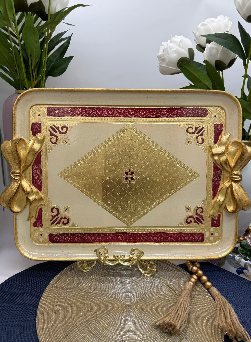 صينية خشبية إيطالية من L&M